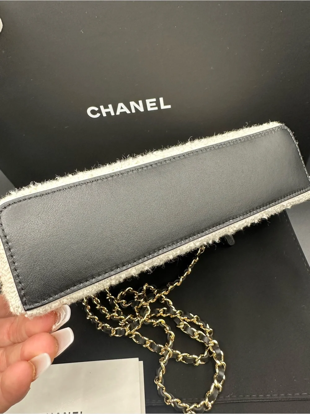 Chanel coco beach slim vanity tweed ecru - Picture 9 of 10